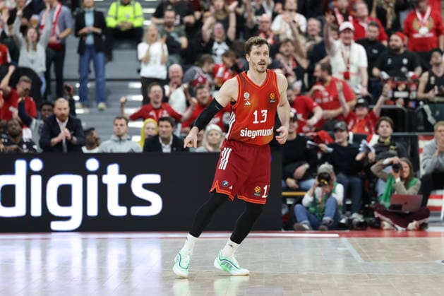 Andreas Obst (FC Bayern Basketball, 13), GER, FC Bayern Basketball vs. Paris Basketball, Basketball, Euroleague, 26. Spieltag, Saison 2025 2026, 03.02.2026, GER, FC Bayern Basketball vs. Paris Basketball, Basketball, Euroleague, 26. Spieltag, Saison 2025 2026, 03.02.2026 Muenchen Copyright: xEibner-Pressefoto JennixMaulx EP_JML