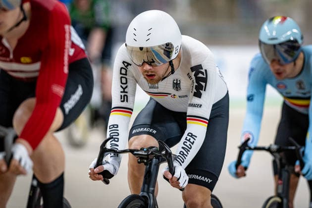 BRIESE Max-David: UEC Track cycling, Rad, Radsport, Bahnrad, Bahn European Championships Konya 2026 BRIESE Max-David ( GER ) Germany Querformat - quer - horizontal - Landscape - Event Veranstaltung: UEC Track Cycling European Championships 2026 - Category Kategorie: Cycling - Track Cycling European Championships - Location Ort: Asia - Türkiye - Konya - Discipline: Scratch - Category: Elite Men - Distance: 10 km - Date Datum: 03.02.2026 Tuesday Day 3 -
