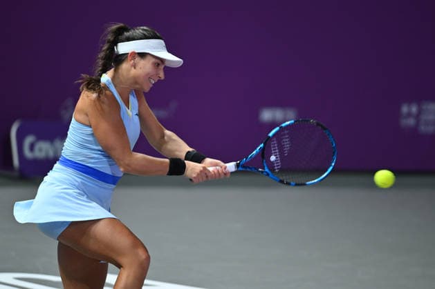 Transylvania Open 2026 - WTA, Tennis Damen 250 Tournament - Day 4 - Jaqueline Cristian v Lucrezia Stefanini Lucrezia Stefanini of Italy competes in the first round of the Transylvania Open 2026 double game, a WTA250 Tournament, against Jaqueline Cristian of Romania at BT Arena in Cluj-Napoca, Romania, on February 3, 2026. Cluj Napoca Romania  Copyright: xAlexxNicodimx originalFilename:nicodim-transylv260203_npAJ8.jpg