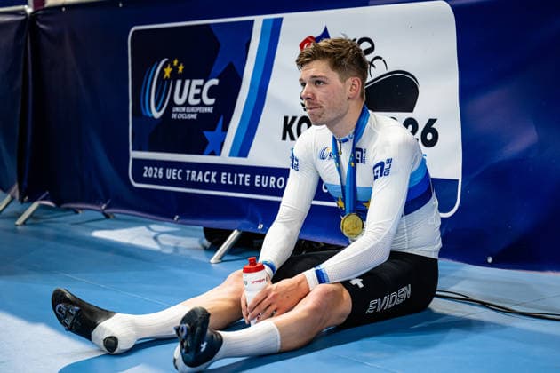 VOGEL Alex: UEC Track cycling, Rad, Radsport, Bahnrad, Bahn European Championships Konya 2026 VOGEL Alex ( SUI ) Switzerland Winner - First Place Querformat - quer - horizontal - Landscape - Event Veranstaltung: UEC Track Cycling European Championships 2026 - Category Kategorie: Cycling - Track Cycling European Championships - Location Ort: Asia - Türkiye - Konya - Discipline: Scratch - Category: Elite Men - Distance: 10 km - Date Datum: 03.02.2026 Tuesday Day 3 -