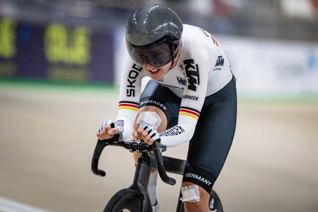 TEUTENBERG Lea Lin: UEC Track cycling, Rad, Radsport, Bahnrad, Bahn European Championships Konya 2026 TEUTENBERG Lea Lin ( GER ) Germany Querformat - quer - horizontal - Landscape - Event Veranstaltung: UEC Track Cycling European Championships 2026 - Category Kategorie: Cycling - Track Cycling European Championships - Location Ort: Asia - Türkiye - Konya - Discipline: Omnium - Points Race - Category: Elite Women - Distance: 20 km - Date Datum: 03.02.2026 Tuesday Day 3 -