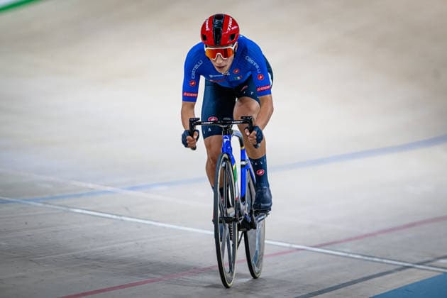 BALSAMO Elisa: UEC Track cycling, Rad, Radsport, Bahnrad, Bahn European Championships Konya 2026 BALSAMO Elisa ( ITA ) Italy Querformat - quer - horizontal - Landscape - Event Veranstaltung: UEC Track Cycling European Championships 2026 - Category Kategorie: Cycling - Track Cycling European Championships - Location Ort: Asia - Türkiye - Konya - Discipline: Omnium - Points Race - Category: Elite Women - Distance: 20 km - Date Datum: 03.02.2026 Tuesday Day 3 -