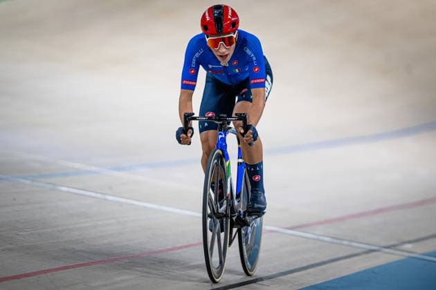 BALSAMO Elisa: UEC Track cycling, Rad, Radsport, Bahnrad, Bahn European Championships Konya 2026 BALSAMO Elisa ( ITA ) Italy Querformat - quer - horizontal - Landscape - Event Veranstaltung: UEC Track Cycling European Championships 2026 - Category Kategorie: Cycling - Track Cycling European Championships - Location Ort: Asia - Türkiye - Konya - Discipline: Omnium - Points Race - Category: Elite Women - Distance: 20 km - Date Datum: 03.02.2026 Tuesday Day 3 -
