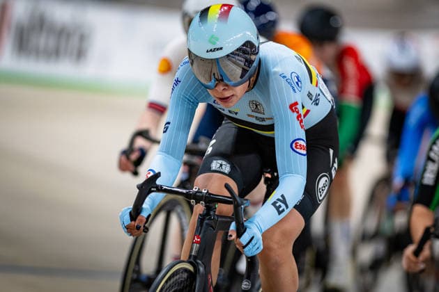 BOSSUYT Shari: UEC Track cycling, Rad, Radsport, Bahnrad, Bahn European Championships Konya 2026 BOSSUYT Shari ( BEL ) Belgium Querformat - quer - horizontal - Landscape - Event Veranstaltung: UEC Track Cycling European Championships 2026 - Category Kategorie: Cycling - Track Cycling European Championships - Location Ort: Asia - Türkiye - Konya - Discipline: Omnium - Points Race - Category: Elite Women - Distance: 20 km - Date Datum: 03.02.2026 Tuesday Day 3 -