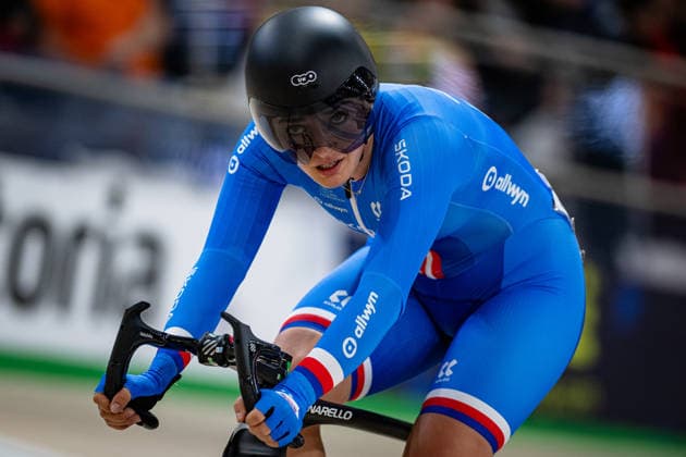 Å EVÄaÃKOVÃ Petra: UEC Track cycling, Rad, Radsport, Bahnrad, Bahn European Championships Konya 2026 Å EVÄaÃKOVÃ Petra ( CZE ) Czech Republic Querformat - quer - horizontal - Landscape - Event Veranstaltung: UEC Track Cycling European Championships 2026 - Category Kategorie: Cycling - Track Cycling European Championships - Location Ort: Asia - Türkiye - Konya - Discipline: Omnium - Points Race - Category: Elite Women - Distance: 20 km - Date Datum: 03.02.2026 Tuesday Day 3 -