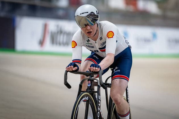 MORRIS Anna: UEC Track cycling, Rad, Radsport, Bahnrad, Bahn European Championships Konya 2026 MORRIS Anna ( GBR ) Great Britain Querformat - quer - horizontal - Landscape - Event Veranstaltung: UEC Track Cycling European Championships 2026 - Category Kategorie: Cycling - Track Cycling European Championships - Location Ort: Asia - Türkiye - Konya - Discipline: Omnium - Points Race - Category: Elite Women - Distance: 20 km - Date Datum: 03.02.2026 Tuesday Day 3 -