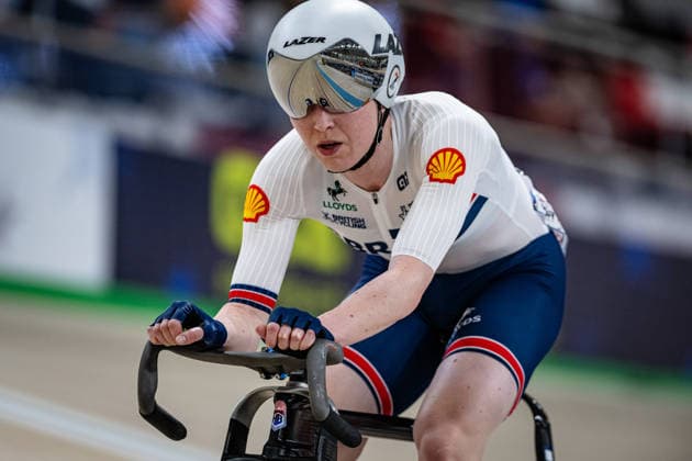 MORRIS Anna: UEC Track cycling, Rad, Radsport, Bahnrad, Bahn European Championships Konya 2026 MORRIS Anna ( GBR ) Great Britain Querformat - quer - horizontal - Landscape - Event Veranstaltung: UEC Track Cycling European Championships 2026 - Category Kategorie: Cycling - Track Cycling European Championships - Location Ort: Asia - Türkiye - Konya - Discipline: Omnium - Points Race - Category: Elite Women - Distance: 20 km - Date Datum: 03.02.2026 Tuesday Day 3 -