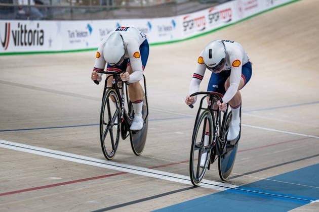 FINUCANE Emma, CAPEWELL Sophie: UEC Track cycling, Rad, Radsport, Bahnrad, Bahn European Championships Konya 2026 FINUCANE Emma - CAPEWELL Sophie ( GBR ) Great Britain Querformat - quer - horizontal - Landscape - Event Veranstaltung: UEC Track Cycling European Championships 2026 - Category Kategorie: Cycling - Track Cycling European Championships - Location Ort: Asia - Türkiye - Konya - Discipline: Sprint - Category: Elite Women - Distance: ... m - Date Datum: 03.02.2026 Tuesday Day 3 -