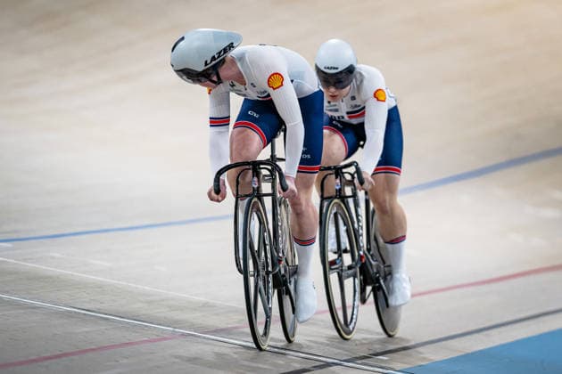 FINUCANE Emma, CAPEWELL Sophie: UEC Track cycling, Rad, Radsport, Bahnrad, Bahn European Championships Konya 2026 FINUCANE Emma - CAPEWELL Sophie ( GBR ) Great Britain Querformat - quer - horizontal - Landscape - Event Veranstaltung: UEC Track Cycling European Championships 2026 - Category Kategorie: Cycling - Track Cycling European Championships - Location Ort: Asia - Türkiye - Konya - Discipline: Sprint - Category: Elite Women - Distance: ... m - Date Datum: 03.02.2026 Tuesday Day 3 -