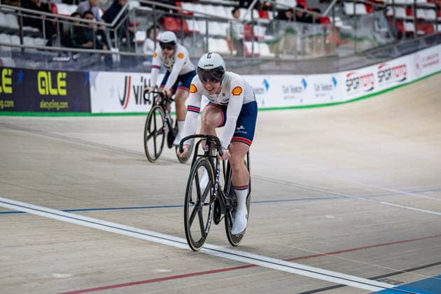 FINUCANE Emma, CAPEWELL Sophie: UEC Track cycling, Rad, Radsport, Bahnrad, Bahn European Championships Konya 2026 FINUCANE Emma - CAPEWELL Sophie ( GBR ) Great Britain Querformat - quer - horizontal - Landscape - Event Veranstaltung: UEC Track Cycling European Championships 2026 - Category Kategorie: Cycling - Track Cycling European Championships - Location Ort: Asia - Türkiye - Konya - Discipline: Sprint - Category: Elite Women - Distance: ... m - Date Datum: 03.02.2026 Tuesday Day 3 -