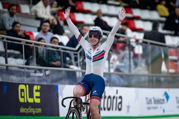 FINUCANE Emma: UEC Track cycling, Rad, Radsport, Bahnrad, Bahn European Championships Konya 2026 FINUCANE Emma ( GBR ) Great Britain Querformat - quer - horizontal - Landscape - Event Veranstaltung: UEC Track Cycling European Championships 2026 - Category Kategorie: Cycling - Track Cycling European Championships - Location Ort: Asia - Türkiye - Konya - Discipline: Sprint - Category: Elite Women - Distance: ... m - Date Datum: 03.02.2026 Tuesday Day 3 -