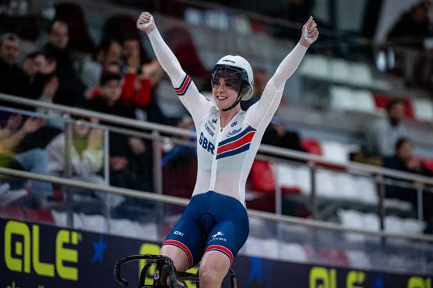 FINUCANE Emma: UEC Track cycling, Rad, Radsport, Bahnrad, Bahn European Championships Konya 2026 FINUCANE Emma ( GBR ) Great Britain Querformat - quer - horizontal - Landscape - Event Veranstaltung: UEC Track Cycling European Championships 2026 - Category Kategorie: Cycling - Track Cycling European Championships - Location Ort: Asia - Türkiye - Konya - Discipline: Sprint - Category: Elite Women - Distance: ... m - Date Datum: 03.02.2026 Tuesday Day 3 -