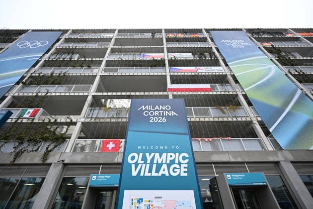 Residential building General view, FEBRUARY 3, 2026 - : Press preview of Athletes Village Olympic Village , during the Milano Cortina 2026 Olympic Winter games, Winterspiele,Spiele, Summer games in Milan, Italy. Noxthirdxpartyxsales  aflo_318428715