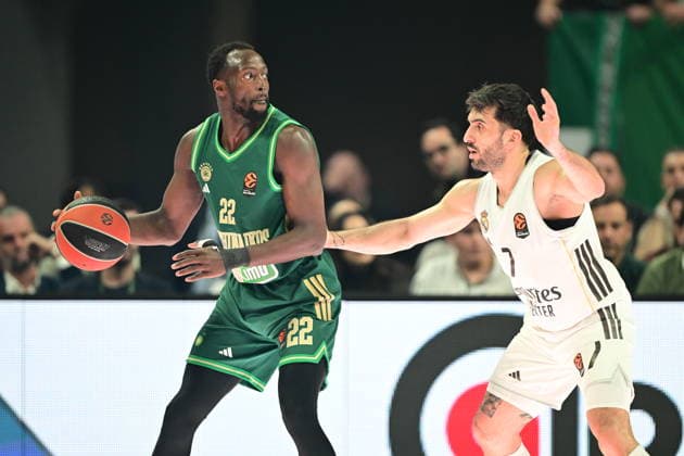 EuroLeague Basketball, Panathinaikos AKTOR Athens vs Real Madrid - Jerian Grant, 22 of Panathinaikos AKTOR Athens in action during the Euroleague regular season basketball match between Panathinaikos AKTOR Athens and Real Madrid at Telekom Center Athens on February 3, 2026 in Athens, Greece. ATHENS Greece Copyright: xOnexInchxProductionsx 6836648