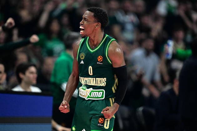 EuroLeague Basketball, Panathinaikos AKTOR Athens vs Real Madrid - T.J. Shorts, 0 of Panathinaikos AKTOR Athens celebrate during the Euroleague regular season basketball match between Panathinaikos AKTOR Athens and Real Madrid at Telekom Center Athens on February 3, 2026 in Athens, Greece. ATHENS Greece Copyright: xOnexInchxProductionsx 6836686
