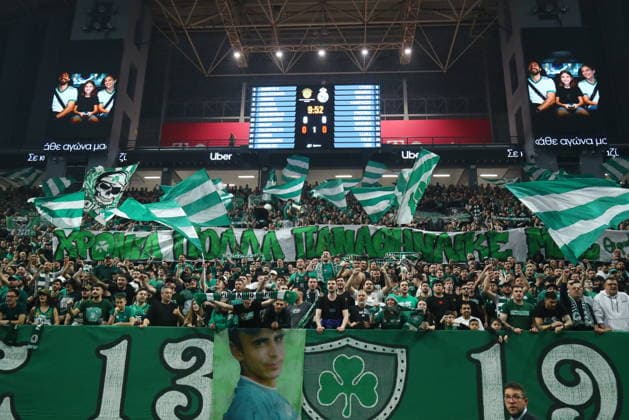 EuroLeague Basketball, Panathinaikos AKTOR Athens vs Real Madrid - Fans of Panathinaikos AKTOR Athens react during the Euroleague regular season basketball match between Panathinaikos AKTOR Athens and Real Madrid at Telekom Center Athens on February 3, 2026 in Athens, Greece. ATHENS Greece Copyright: xOnexInchxProductionsx 6836626