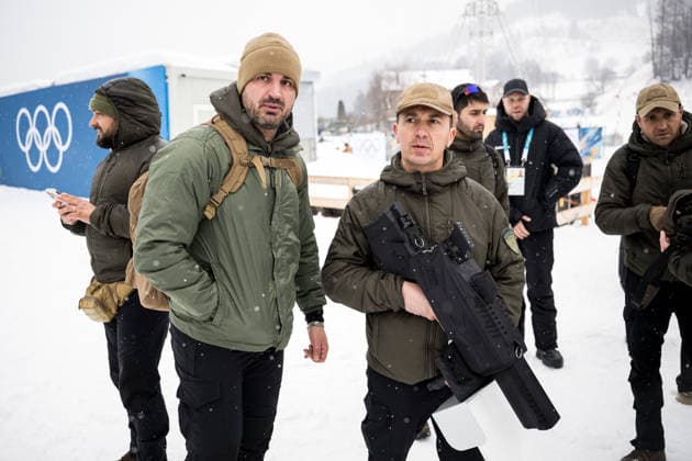 260204 Members of military with an anti drone gun at a Cross-Country Skiing training session during day -2 of the 2026 Winter Olympics on February 4, 2026 in Val di Fiemme. Photo: Maxim Thore BILDBYRAN kod MT MT0951 skidor cross-country skiing langrenn Olympic Games, Olympische Spiele, Olympia, OS olympics winter olympics os ol olympiska spel vinter-os olympiske leker milano cortina 2026 milan cortina 2026 milano cortina 2026 olympic games milano cortina 2026 winter olympic games milano cortina-os milano cortina-ol vinter-ol -2 bbeng träning training *** 260204 Members of military with an anti drone gun at a Cross Country Skiing training session during day 2 of the 2026 Winter Olympics on February 4, 2026 in Val di Fiemme Photo Maxim Thore BILDBYRAN kod MT MT0951 skidor cross country skiing langrenn olympic games olympics winter olympics os ol olympiska spel vinter os olympiske leker milano cortina 2026 milan cortina 2026 milano cortina 2026 olympic games milano cortina 2026 winter olympic games milano cortina os milano cortina ol vinter ol 2 bbeng träning training  Copyright: MAXIMxTHORE BB260204MT052