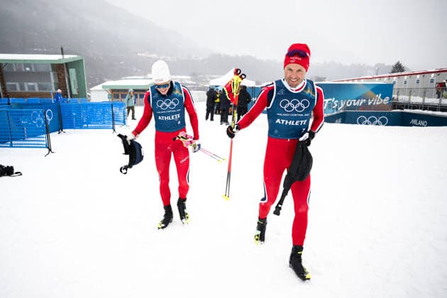 260204 Johannes Hosflot Klaebo and Emil Iversen of Norway at a Cross-Country Skiing training session during day -2 of the 2026 Winter Olympics on February 4, 2026 in Val di Fiemme. Photo: Maxim Thore BILDBYRAN kod MT MT0951 skidor cross-country skiing langrenn Olympic Games, Olympische Spiele, Olympia, OS olympics winter olympics os ol olympiska spel vinter-os olympiske leker milano cortina 2026 milan cortina 2026 milano cortina 2026 olympic games milano cortina 2026 winter olympic games milano cortina-os milano cortina-ol vinter-ol -2 bbeng träning training norge norway *** 260204 Johannes Hosflot Klaebo and Emil Iversen of Norway at a Cross Country Skiing training session during day 2 of the 2026 Winter Olympics on February 4, 2026 in Val di Fiemme Photo Maxim Thore BILDBYRAN kod MT MT0951 skidor cross country skiing langrenn olympic games olympics winter olympics os ol olympiska spel vinter os olympiske leker milano cortina 2026 milan cortina 2026 milano cortina 2026 olympic games milano cortina 2026 winter olympic games milano cortina os milano cortina ol vinter ol 2 bbeng träning training norge norway  Copyright: MAXIMxTHORE BB260204MT054