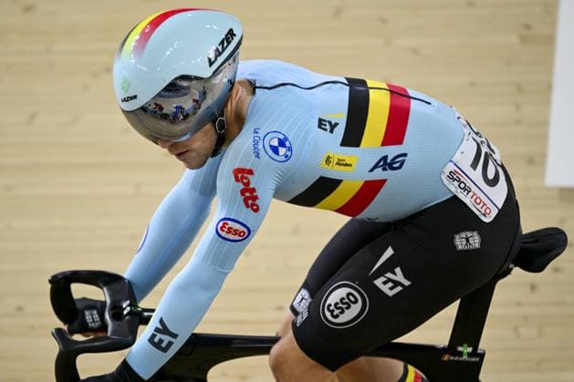 Belgian Milan Van den Haute pictured in action during the men s Omnium qualifications on day 3 of the 2026 UEC Track Elite European Championships, in Konya, Turkey, Tuesday 03 February 2026. The European Championships take place from 01 to 05 February 2026. DIRKxWAEM  x160992393x