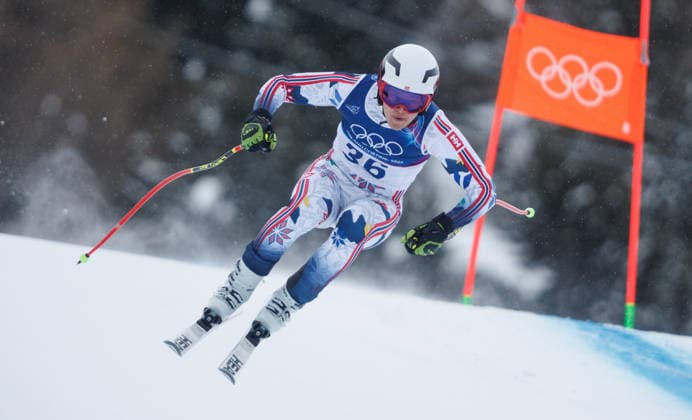 OLYMPICS - Winter Olympic Games, Olympische Spiele, Olympia, OS Milano Cortina 2026 BORMIO,ITALY,04.FEB.26 - OLYMPICS, ALPINE SKIING - Winter Olympic Games Milano Cortina 2026, preview, downhill training, men. Image shows Simen Sell¾g (NOR).  GEPAxpictures xHaraldxSteiner