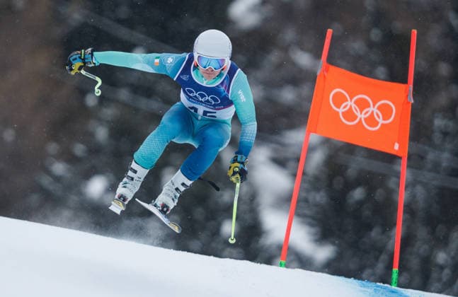 OLYMPICS - Winter Olympic Games, Olympische Spiele, Olympia, OS Milano Cortina 2026 BORMIO,ITALY,04.FEB.26 - OLYMPICS, ALPINE SKIING - Winter Olympic Games Milano Cortina 2026, preview, downhill training, men. Image shows Cormac Comerford (IRL).  GEPAxpictures xHaraldxSteiner