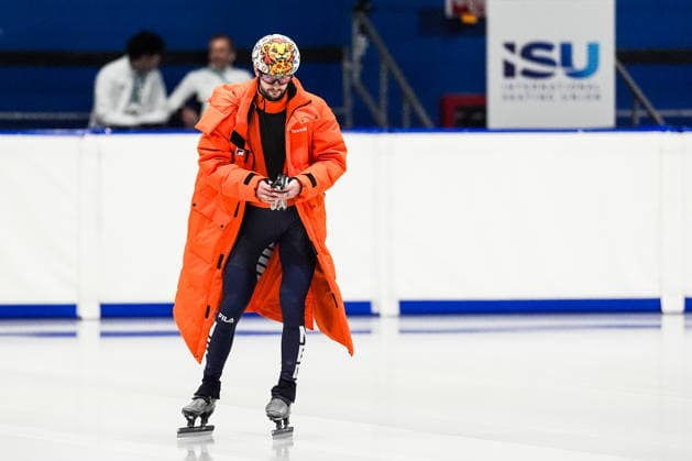 2026-02-04 - Milano Cortina 2026 Winter Olympics MILAN, ITALY - FEBRUARY 4: Itzhak de Laat of Netherlands during a training before the Milano Cortina 2026 Winter Olympics at the Milano Ice Skating Arena on February 4, 2026 in Milan, Italy Milan Milano Ice Skating Arena Italy Content not available for redistribution in The Netherlands directly or indirectly through any third parties. Copyright: xAndrexWeeningx