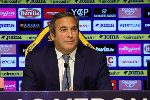 Foto IPP Emanuele Pennacchio Verona 04 02 2026 Hellas Verona stagione 2025-2026 Conferenza Stampa Presidente Italo Zanzi Nella foto talo Zanzi presidente Hellas Verona italyphotopress world copyright Verona italy Italia ITALY  Copyright: xR4924_italyphotopressx