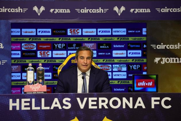 Foto IPP Emanuele Pennacchio Verona 04 02 2026 Hellas Verona stagione 2025-2026 Conferenza Stampa Presidente Italo Zanzi Nella foto talo Zanzi presidente Hellas Verona italyphotopress world copyright Verona italy Italia ITALY  Copyright: xR4924_italyphotopressx