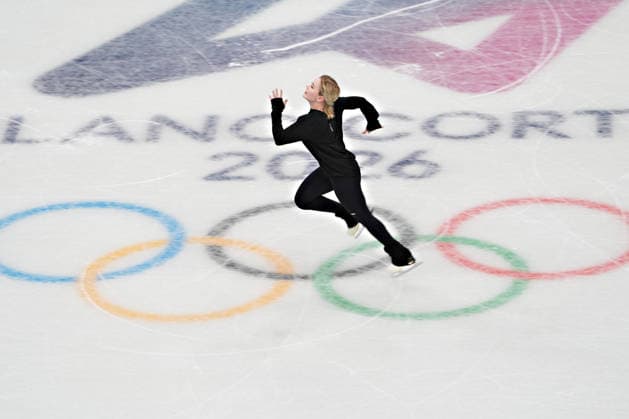 Ekaterina Kurakova of Poland during Women s Figure skating, Eiskunstlauf practice before the start of the Milan 2026 Winter Olympic Games, Olympische Spiele, Olympia, OS at the Milano Ice Skating Arena in Milan, Italy on Wednesday, February 4, 2026.  OLY20260204101 RichardxEllis