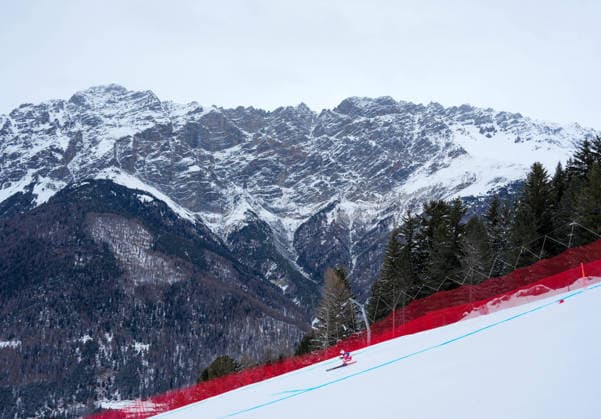 (260204) -- BORMIO, Feb. 4, 2026 -- Alexis Monney of Switzerland takes part in the alpine skiing men s downhill first official training ahead of the 2026 Milan-Cortina Winter Olympics, in Bormio, Italy, Feb. 4, 2026. ) (MICO2026)ITALY-BORMIO-OLYMPIC Winter games, Winterspiele,Spiele, Summer games ALPINE SKIING-MEN S DOWNHILL-TRAINING YanxLinyun 