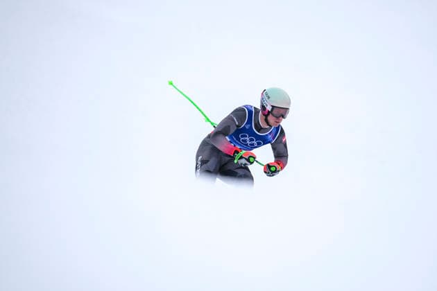 (260204) -- BORMIO, Feb. 4, 2026 -- Lukas Feurstein of Austria takes part in the alpine skiing men s downhill first official training ahead of the 2026 Milan-Cortina Winter Olympics, in Bormio, Italy, Feb. 4, 2026. ) (MICO2026)ITALY-BORMIO-OLYMPIC Winter games, Winterspiele,Spiele, Summer games ALPINE SKIING-MEN S DOWNHILL-TRAINING HuxHuhu 