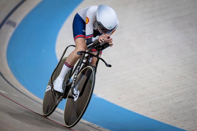 KNIGHT Josie: UEC Track cycling, Rad, Radsport, Bahnrad, Bahn European Championships Konya 2026 KNIGHT Josie ( GBR ) Great Britain Querformat - quer - horizontal - Landscape - Event Veranstaltung: UEC Track Cycling European Championships 2026 - Category Kategorie: Cycling - Track Cycling European Championships - Location Ort: Asia - Türkiye - Konya - Discipline: Individual Pursuit - Category: Elite Women - Distance: 1000 m - Date Datum: 04.02.2026 Wednesday Day 4 -