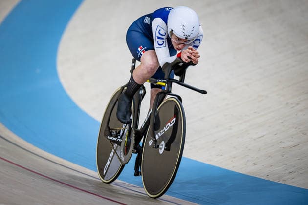 DUPIN Melanie: UEC Track cycling, Rad, Radsport, Bahnrad, Bahn European Championships Konya 2026 DUPIN Melanie ( FRA ) France Querformat - quer - horizontal - Landscape - Event Veranstaltung: UEC Track Cycling European Championships 2026 - Category Kategorie: Cycling - Track Cycling European Championships - Location Ort: Asia - Türkiye - Konya - Discipline: Individual Pursuit - Category: Elite Women - Distance: 1000 m - Date Datum: 04.02.2026 Wednesday Day 4 -