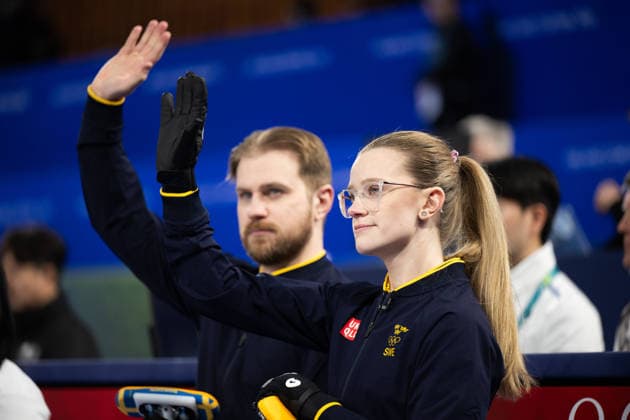 260204 Isabella Wrana and Rasmus Wrana of Sweden ahead of a round robin mixed doubles curling match between Sweden and South Korea during day -2 of the 2026 Winter Olympics on February 4, 2026 in Cortina. Photo: Mathias Bergeld BILDBYRAN kod MB MB1305 curling Olympic Games, Olympische Spiele, Olympia, OS olympics winter olympics os ol olympiska spel vinter-os olympiske leker milano cortina 2026 milan cortina 2026 milano cortina 2026 olympic games milano cortina 2026 winter olympic games milano cortina-os milano cortina-ol vinter-ol -2 bbeng round robin *** 260204 Isabella Wrana and Rasmus Wrana of Sweden ahead of a round robin mixed doubles curling match between Sweden and South Korea during day 2 of the 2026 Winter Olympics on February 4, 2026 in Cortina Photo Mathias Bergeld BILDBYRAN kod MB MB1305 curling olympic games olympics winter olympics os ol olympiska spel vinter os olympiske leker milano cortina 2026 milan cortina 2026 milano cortina 2026 olympic games milano cortina 2026 winter olympic games milano cortina os milano cortina ol vinter ol 2 bbeng round robin  Copyright: MATHIASxBERGELD BB260204MB077