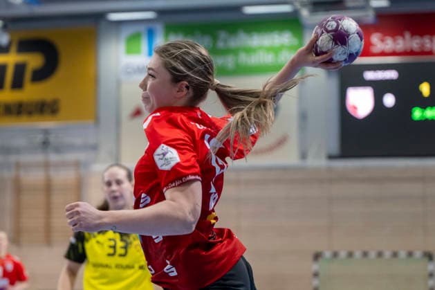 Handball Bundesliga Frauen,HBF, Saison 2025 2026 SV Union Halle-Neustadt vs.Borussia Dortmund Halle, Deutschland 04.Februar 2026: Im Bild:Fabienne Büch Buech (Halle) Halle Saale SWH Arena Sachsen-Anhalt Deutschland