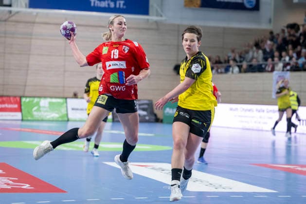 Handball Bundesliga Frauen,HBF, Saison 2025 2026 SV Union Halle-Neustadt vs.Borussia Dortmund Halle, Deutschland 04.Februar 2026: Im Bild: Halle Saale SWH Arena Sachsen-Anhalt Deutschland