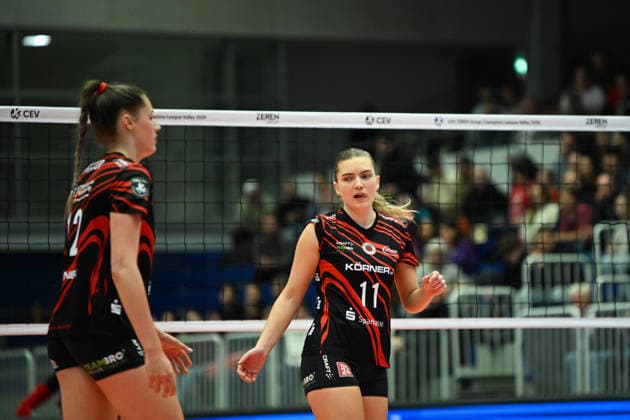 Amanda Siksna (Dresdner SC, 11) Dresdner SC vs. Ankara Zeren Spor Kuluebue, CEV Volleyball Champions League, Spielzeit 2025 2026, 04.02.2026 Dresdner SC vs. Ankara Zeren Spor Kuluebue, CEV Volleyball Champions League, Spielzeit 2025 2026, 04.02.2026 Dresden Copyright: xEibner-Pressefoto xHoepnerx EP_PHR