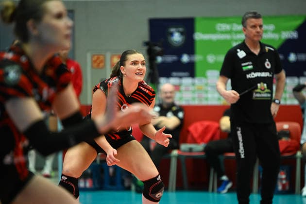 Amanda Siksna (Dresdner SC, 11) Dresdner SC vs. Ankara Zeren Spor Kuluebue, CEV Volleyball Champions League, Spielzeit 2025 2026, 04.02.2026 Dresdner SC vs. Ankara Zeren Spor Kuluebue, CEV Volleyball Champions League, Spielzeit 2025 2026, 04.02.2026 Dresden Copyright: xEibner-Pressefoto xHoepnerx EP_PHR