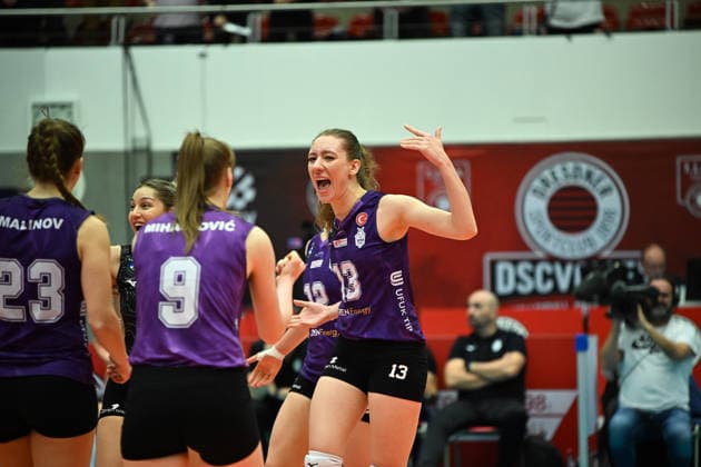 Janset Cemre Erkul (Ankara Zeren Spor Kuluebue, 13) Dresdner SC vs. Ankara Zeren Spor Kuluebue, CEV Volleyball Champions League, Spielzeit 2025 2026, 04.02.2026 Dresdner SC vs. Ankara Zeren Spor Kuluebue, CEV Volleyball Champions League, Spielzeit 2025 2026, 04.02.2026 Dresden Copyright: xEibner-Pressefoto xHoepnerx EP_PHR