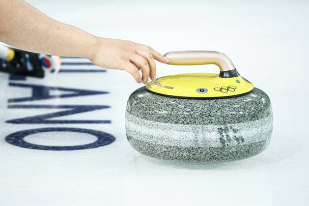 ITALY, CORTINA D AMPEZZO - FEBRUARY 4, 2026: Curler Kim Seon-yeong of South Korea is in action in the Mixed Doubles Round Robin Session 1 curling event during the 2026 Winter Olympic Games, Olympische Spiele, Olympia, OS at the Cortina Curling Olympic Stadium. Mikhail Tereshchenko TASS  88208868