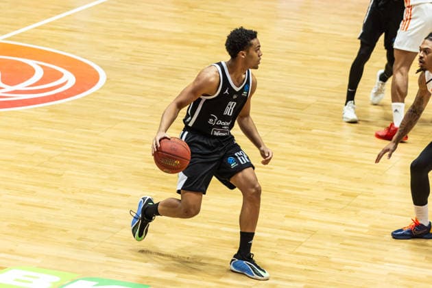 GER, BKT EuroCup, Saison 2025 2026, Niners Chemnitz - Dolomiti Energia Trento. 04.02.2026, Messe, Chemnitz, GER, BKT EuroCup, Saison 2025 2026, Niners Chemnitz - Dolomiti Energia Trento. Patrick Hassan (Tolomiti Energia Trento 68) Foto Alexander Trienitz Chemnitz Messe Sachsen Deutschland