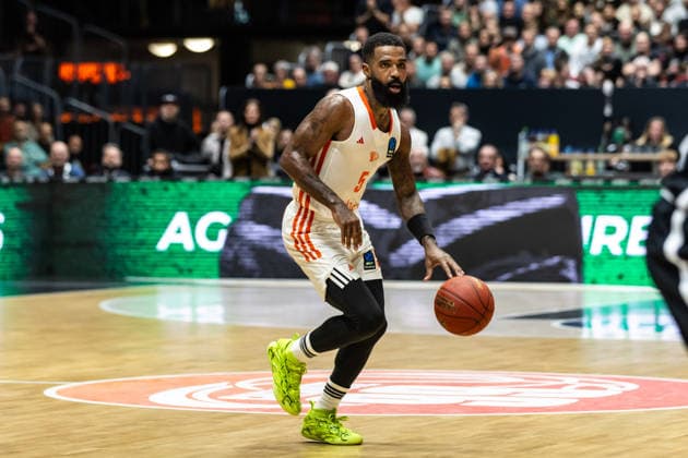 GER, BKT EuroCup, Saison 2025 2026, Niners Chemnitz - Dolomiti Energia Trento. 04.02.2026, Messe, Chemnitz, GER, BKT EuroCup, Saison 2025 2026, Niners Chemnitz - Dolomiti Energia Trento. Corey Davis Jr. (Niners Chemnitz, 5) Foto Alexander Trienitz Chemnitz Messe Sachsen Deutschland