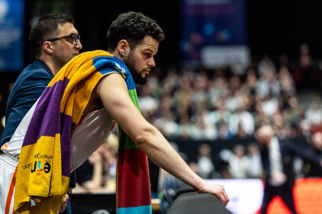 GER, BKT EuroCup, Saison 2025 2026, Niners Chemnitz - Dolomiti Energia Trento. 04.02.2026, Messe, Chemnitz, GER, BKT EuroCup, Saison 2025 2026, Niners Chemnitz - Dolomiti Energia Trento. Jordan Schakel (Niners Chemnitz, 8) Foto Alexander Trienitz Chemnitz Messe Sachsen Deutschland