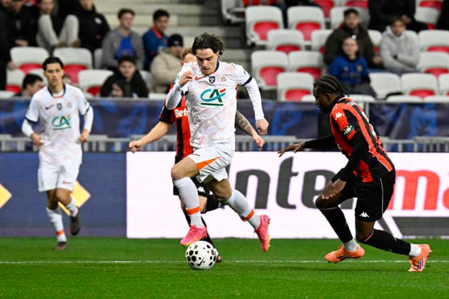 FOOTBALL : OGC Nice VS Montpellier HÃ rault Club - Coupe de France - 04 02 2026 Nicolas Pays (MHSC) - Coupe de France match between OGC Nice and Montpellier HÃ rault Sport Club on February 4, 2026 at the Allianz Riviera Stadium in Nice. NiceFrance  Copyright: xWilliamxCannarellax
