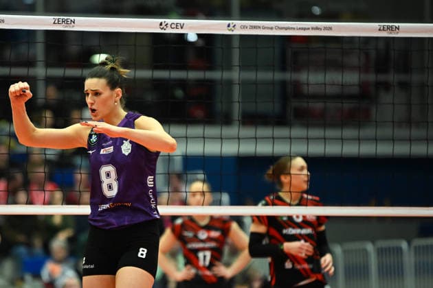 Maja Aleksic (Ankara Zeren Spor Kuluebue, 8) Dresdner SC vs. Ankara Zeren Spor Kuluebue, CEV Volleyball Champions League, Spielzeit 2025 2026, 04.02.2026 Dresdner SC vs. Ankara Zeren Spor Kuluebue, CEV Volleyball Champions League, Spielzeit 2025 2026, 04.02.2026 Dresden Copyright: xEibner-Pressefoto xHoepnerx EP_PHR