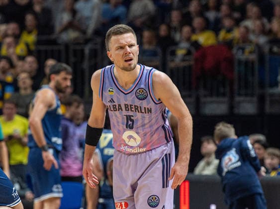Basketball, Herren, Saison 2025 2026, Basketball Champions League (Round of 16, Gruppe J), Alba Berlin - Karditsa Iaponiki, Martin Hermannsson (Alba), 04.02.2026, Copyright: xSebastianxRäppold MatthiasxKochx