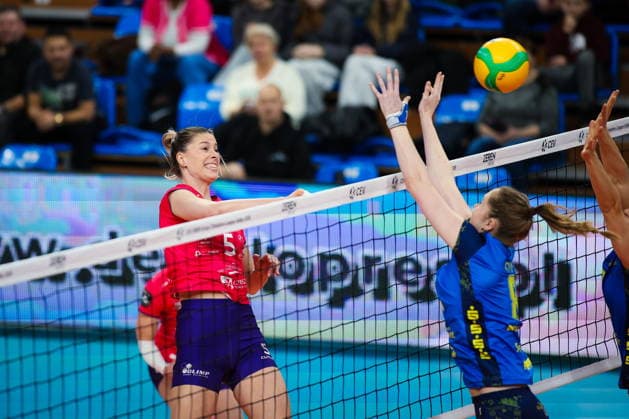 2026.02.04 Rzeszow Siatkowka, Liga Mistrzyn 2026 DevelopRes Rzeszow - SSC Palmberg Schwerin N z Laura Heyrman Foto Marta Badowska PressFocus 2026.02.04 Rzeszow Volleyball, CEV Champions League Volley 2026 Women Laura Heyrman Credit: Marta Badowska PressFocus NEWSPIX.PL --- newspix.pl POLAND OUT! 