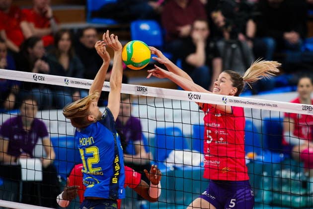 2026.02.04 Rzeszow Siatkowka, Liga Mistrzyn 2026 DevelopRes Rzeszow - SSC Palmberg Schwerin N z Laura Heyrman Foto Marta Badowska PressFocus 2026.02.04 Rzeszow Volleyball, CEV Champions League Volley 2026 Women Laura Heyrman Credit: Marta Badowska PressFocus NEWSPIX.PL --- newspix.pl POLAND OUT! 