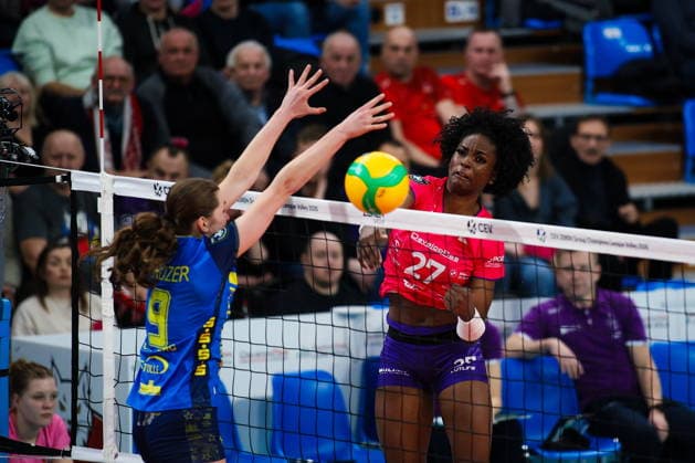 2026.02.04 Rzeszow Siatkowka, Liga Mistrzyn 2026 DevelopRes Rzeszow - SSC Palmberg Schwerin N z Taylor Bannister Foto Marta Badowska PressFocus 2026.02.04 Rzeszow Volleyball, CEV Champions League Volley 2026 Women Taylor Bannister Credit: Marta Badowska PressFocus NEWSPIX.PL --- newspix.pl POLAND OUT! 