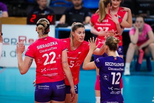 2026.02.04 Rzeszow Siatkowka, Liga Mistrzyn 2026 DevelopRes Rzeszow - SSC Palmberg Schwerin N z Laura Heyrman Foto Marta Badowska PressFocus 2026.02.04 Rzeszow Volleyball, CEV Champions League Volley 2026 Women Laura Heyrman Credit: Marta Badowska PressFocus NEWSPIX.PL --- newspix.pl POLAND OUT! 